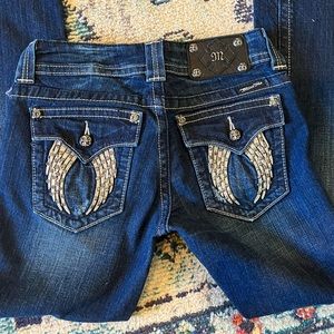 Miss Me Angel Wings Boot Cut Jeans
